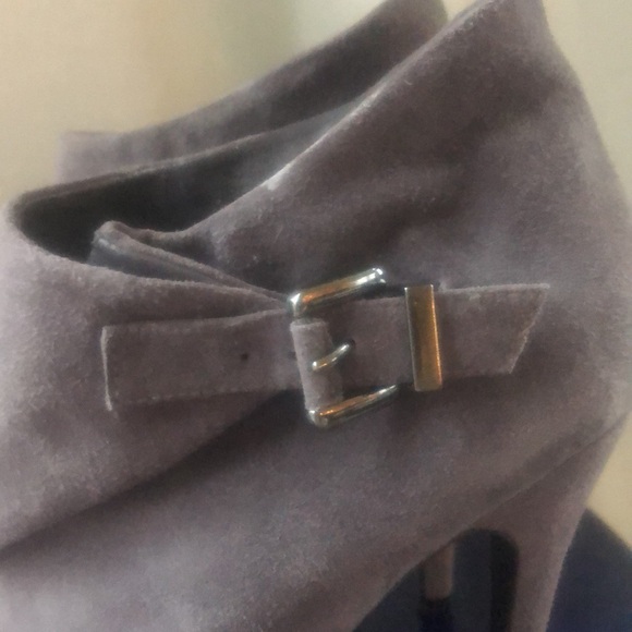 Leather boots heels stiletto almond toe platform dress bootie Victoria secret - Picture 10 of 14